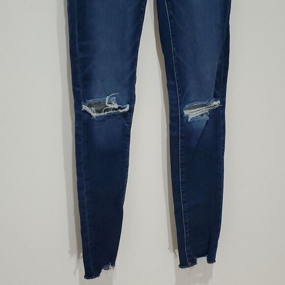 American Eagle dark wash size 0 next level stretch high rise jeggings - Picture 3 of 8